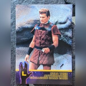 Star Trek Autograph Challenge Game Card 1998 L Steve Sondor Lars